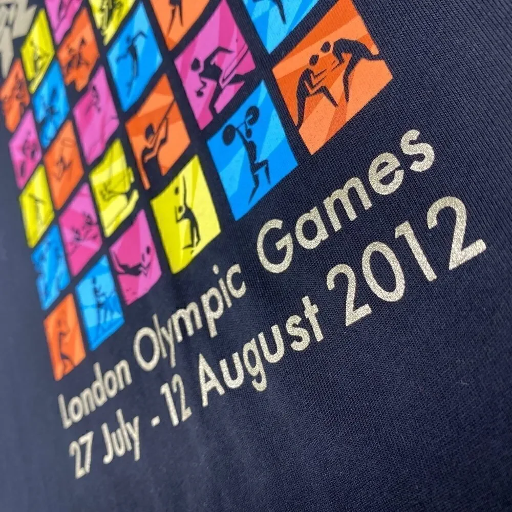 2012 LONDON OLYMPICS OFFICIAL SHIRT ADIDAS®  MENS MEDIUM - BLACK